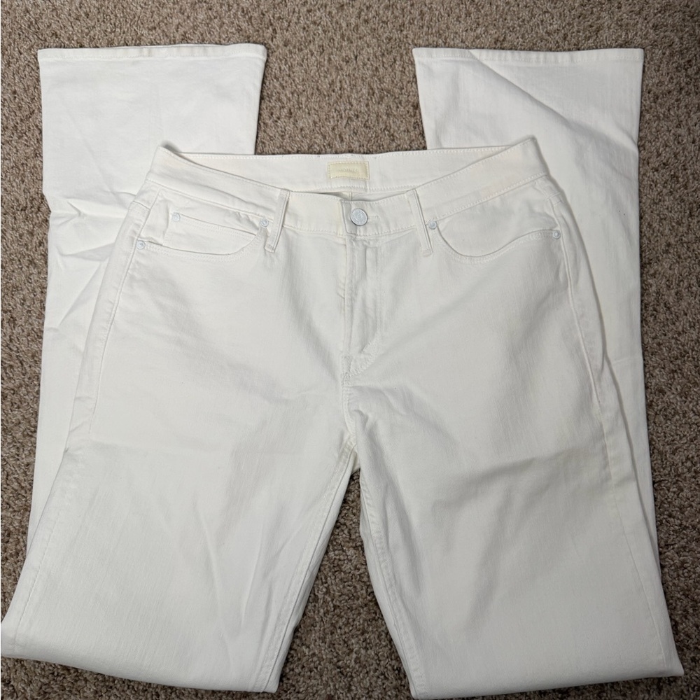 Mother the runaway white jeans size 31